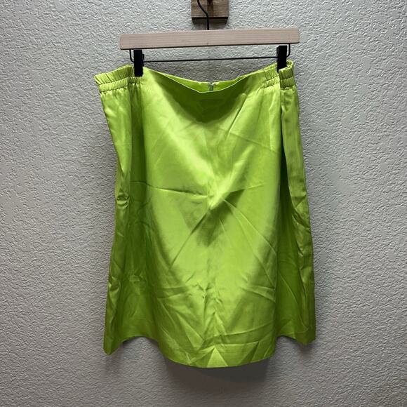 Solini Skirt Women Plus Size 20 Green Straight - Picture 1 of 8